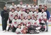 The Mat-Su Eagles PeeBee squad won a thanksgiving weekend
tournament, despite have more than hockey on the mind. Submitted
photo