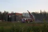 A Wasilla cannabis cultivator Scorpion Grass was engulfed in flames late Wednesday evening. Jacob Mann/Frontiersman
