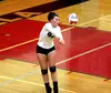 Colony libero Madison Wakaliuk grabs one of her 16 digs during a 3-1 victory Tuesday at Wasilla. Jeremiah Bartz/Fronitersman