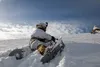 Paratrooper with the 4th Infantry Brigade Combat Team (Airborne), 25th Infantry Division, crawls up a mountain during a simulated assault as part of exercise Yudh Abhyas 21 at Joint Base Elme