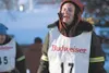 Above, Wilderness Woman winner Heidi Weigner grimaces during the
first round of the event. Photo by AMY MENEREY/Frontiersman.