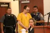 Bailiffs lead Clayton Allison, 32, into Courtroom 6 at the Palmer Courthouse for his sentencing hearing in front of Palmer Superior Court Judge Vanessa White Wednesday on a second-degree murd