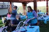 Paint Nights with Sara owner Sara Squartsoff-McKinley offers tips and tricks during a community event held at Settlers Bay Golf Course. Jacob Mann/Frontiersman