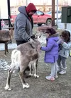 Just a little breezy. The winds may have canceled the Colony Christmas Parade, but it didn't deter families from coming out to other events for Colony Christmas. Here, kids visit Jane, a 3-ye