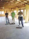 Mat-Su Convention and Visitors Bureau clean out a former Homestead RV building following the purchase of the property in 2014. Courtesy photo