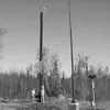 Students show off the solar- and wind-powered light at Teeland
Middle School. Submitted photo.
