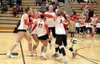 The Wasilla Warriors celebrate a victory over Soldotna in the Northern Lights Conference Championships title match. Bruce Eggleston/matsusports.net