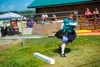 Anchorage athlete Brandi Neuterman competes in the Weight for Distance throwing competition during the 2019 Highland Games. KATIE STARK