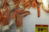 Red king crab legs and claws were on sale on Jan. 13 at a Fred Meyer grocery store in Anchorage. The supply was not from Alaska but was leftover and previously frozen inventory from Russia. B