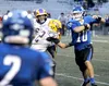 Palmer senior quarterback Nolan Garner runs for a gain during a win over Lathrop. Jeremiah Bartz/Frontiersman