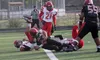 Houston's Trenton Hawes gets into the end zone during a win over Kenai. Jeremiah Bartz/Frontiersman