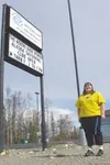 Amber Barrett stands outside the Mat-Su Valley Boys and Girls
Clubhouse Tuesday afternoon. Barrett was the Alaska Youth of the
Year award winner, and will compete in the regional competition 