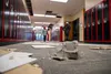 The damage to Houston Middle School is surveyed in the days following the Nov. 30 7.0 earthquake. Courtesy of Tim Leach