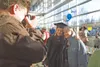 Charter College graduate Charlotte Mahoy has her photograph
taken with her grandma Regina at the graduation ceremony Saturday
afternoon. Mahoy received her certificate in computerized office
