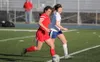 Wasilla freshman Reese Sande runs down the field before scoring one of her five goals during a 9-0 win over Palmer Tuesday at Palmer High School. Jeremiah Bartz/Frontiersman