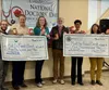 Pictured from left to right- Dr. Benjamin Walz, Med Peds, CEO Dave Wallace, Chief of Staff, Dr Tracy Slager, Eddie Ezzelle, MatSu Food Bank, CEO Elizabeth Ripley, Mat-Su Health Foundation and