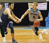 Hawaii Pacific senior Connor Looney drives down the floor during a win over California Baptist Jan. 3, 2017. Looney, a former Palmer High School standout, has been named the Pacific West Defe