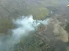 The Leaf Lake fire east of the Butte as photographed Sunday, April 18. According to state forestry officials, the fire has burned 25 acres as of Monday morning. Courtesy Alaska Division of Fo