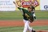 Mat-Su pitcher Kyle Serrano unleashes a throw during a 5-4 loss to the Anchorage Glacier Pilots in Anchorage June 13. Jeremiah Bartz
