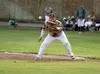 Mat-Su Miners first baseman Spencer Henson makes the catch for an out during a win over the Anchorage Bucs. Henson was named an Alaska Baseball League All-Star and will compete in the league'