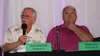 Mat-Su Borough Assembly District 5 incumbent Dan Mayfield, left, and challenger Clayton “Mokie” Tew participate in a September candidate forum. MATT HICKMAN/Frontiersman