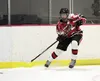 Houston forward Isaac Smolden moves the puck out of the corner during a 6-0 win over Hutchison Jan. 29, 2016 at the Big Lake Recreation Center. The Hawks are the No. 3 seed in the Greatland C