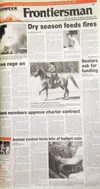 Front page of the May 15, 1996, Mat-Su Valley Frontiersman.