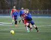 Alaska City Football Club’s Noah Krozel races down the field during a scrimmage against Christ United FC Sept. 29, 2018. Jeremiah Bartz/Frontiersman
