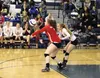 Wasilla libero Courtney Anthony receives a serve during a 2014 match against the Colony Knights. Anthony returns as one of Wasilla's leaders on the 2015 team. Jeremiah Bartz/Frontiersman