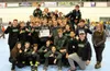 The Colony Knights wrestling team, seen here after winning the Laner Smith Memorial team title in November, stood in first place following the first day of the ASAA/First National Bank State 