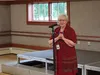 Palmer Mayor Edna DeVries addresses the crowd during the 2021 Palmer Pride Picnic. Jacob Mann/Frontiersman