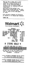 Wal-Mart sales receipt from Dec. 8, 2009, showing Shawn
Christy’s purchase of a shotgun, ammo, gun permit and background
check. Christy sent a copy of this receipt and one for the sale of
the