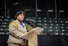 Alaska Military Youth Academy Class 2024-11 PresidentSalvation Simi, from Anchorage, reflects on how despitecoming from different backgrounds and communities acrossAlaska, the 111 youth leade
