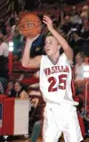 Wasilla senior Chandice Cronk hits a shot from beyond the arc,
scoring three of her game-high 26 points, during the Warriors 70-35
win over Soldotna in the opening round of the girls' Region 
