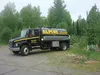A septage truck pumps a tank in this undated photo. Borough officials have selected two possible locations for a plant for treating septage and leachates. Photo courtesy Arlene Stoelting