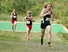 Colony sophomore Gavin Block runs just ahead of Wasilla sophomore Hunter Hayes during the final stretch of the Region III Preview Saturday, Sept. 9, 2017, at the Government Peak Recreation Ar