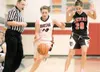 ROBERT DeBERRY/Frontiersman Houston guard Amber Acton takes the
ball down the court Friday against the Kenai Kardinals at Houston
High School.