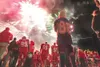ROBERT DeBERRY/Frontiersman Fireworks explode above the crowd
gathered at the 2007 Potato Bowl Friday night at Veterans Memorial
Field at Wasilla High School. This was the 29th Potato Bowl pl
