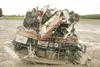 ROBERT DeBERRY/Frontiersman The wrecked remains of the control
panel from a single-engine Cessna 177 Cardinal sits in the dirt at
the Wasilla Municipal Airport waiting to be transported to
An