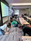 Participants practice hands-only CPR during an August training session hosted by the American Heart Association at the Mat Su Health Foundation in Wasilla.  Photo courtesy of American Heart A