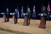 Secretary of Defense Lloyd J. Austin III participates in a joint press availability the State Department with Secretary of State Antony J. Blinken, Australian Deputy Prime Minister and Minist