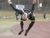 Houston’s Charlie Buzby clears the bar during the high jump at
the Palmer Relays earlier this year. (ROBERT
DEBERRY/Frontiersman)