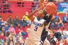 Palmer’s James Nisbett drives to the basket for two points during the quarterfinal match Thursday against Kenai at the Northern Lights Conference Championships at Wasilla High School. ROBERT 