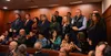 Members of Gov. Mike Dunleavy's cabinet stand for applause during the governor's 2023 State of the State address on Monday, Jan. 23, 2023, at the Alaska State Capitol in Juneau, Alaska. James
