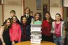 Students in Tricia Kenney's language arts class at Colony Middle School prepared speeches and organized a bake sale to raise money for three charities March 2-4. HEATHER A. RESZ/Frontiersman