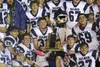 The Palmer Moose pose for pictures the Mayor's Cup after beating Wasilla in the 2021 Potato Bowl. Jeremiah Bartz/Frontiersman