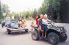 A cleanup team, made up of Big Lake children and out-of-town
visitors, cruises Big Lake's northshore state park. Photo courtesy
Patty Acton.
