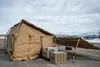 A constructed solar-powered integrated structure sits on the ground during Polar Force 22-4 at Joint Base Elmendorf-Richardson, Alaska, March 31, 2022. Polar Force 22-4 is a local training ex