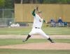 ROBERT DeBERRY/Frontiersman Mat-Su Miners’ pitcher Blake
Dieterich fires off a strike during the first inning of the Miners’
first game of the season, June 7. On Tuesday, Dieterich combined
w