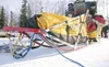 ROBERT DeBERRY/Frontiersman The sled of Iditarod musher Mitch
Seavey features a frame made of hockey sticks. Seavey says he built
the sled with hockey sticks because of their strength and lig